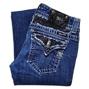 Miss Me Skinny Jeans with Stretch. Women's Size: Waist 28x30 Inseam.